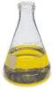 Flask, Erlenmeyer, glass w/screw cap, 6/pk, 500 mL