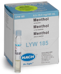 Distilattaki mentol küvet testi 0,5-15 mg Mentol/100 mL