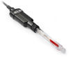 Intellical PHC705 Laboratuvar Tipi Yüksek Alkali Aralığına Uygun Red Rod Yeniden Doldurulabilir Cam pH Elektrotu, 1 m Kablo
