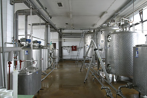 Image of equipment in sterile food production area